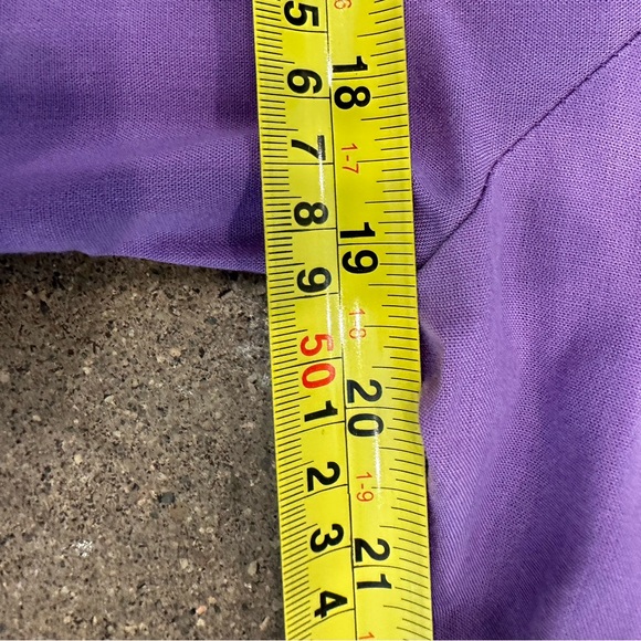 Vintage 1970’s Victorian Prairie Style Blouse Purple Size Small EUC - Picture 4 of 7